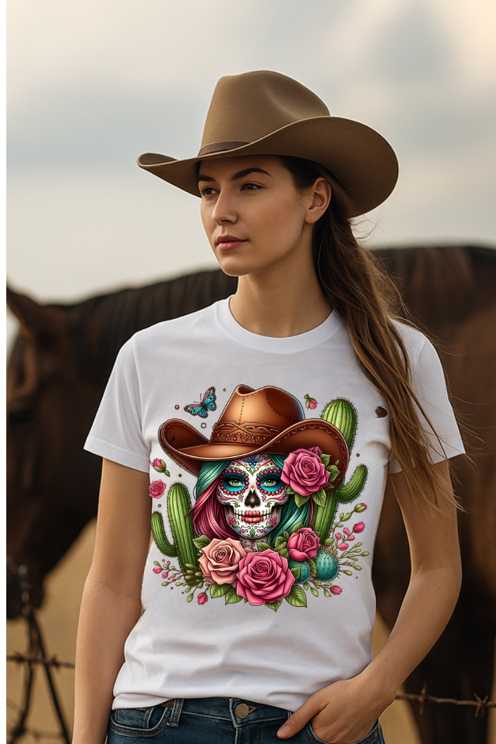 Desert Bloom Skull