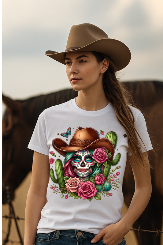 Desert Bloom Skull