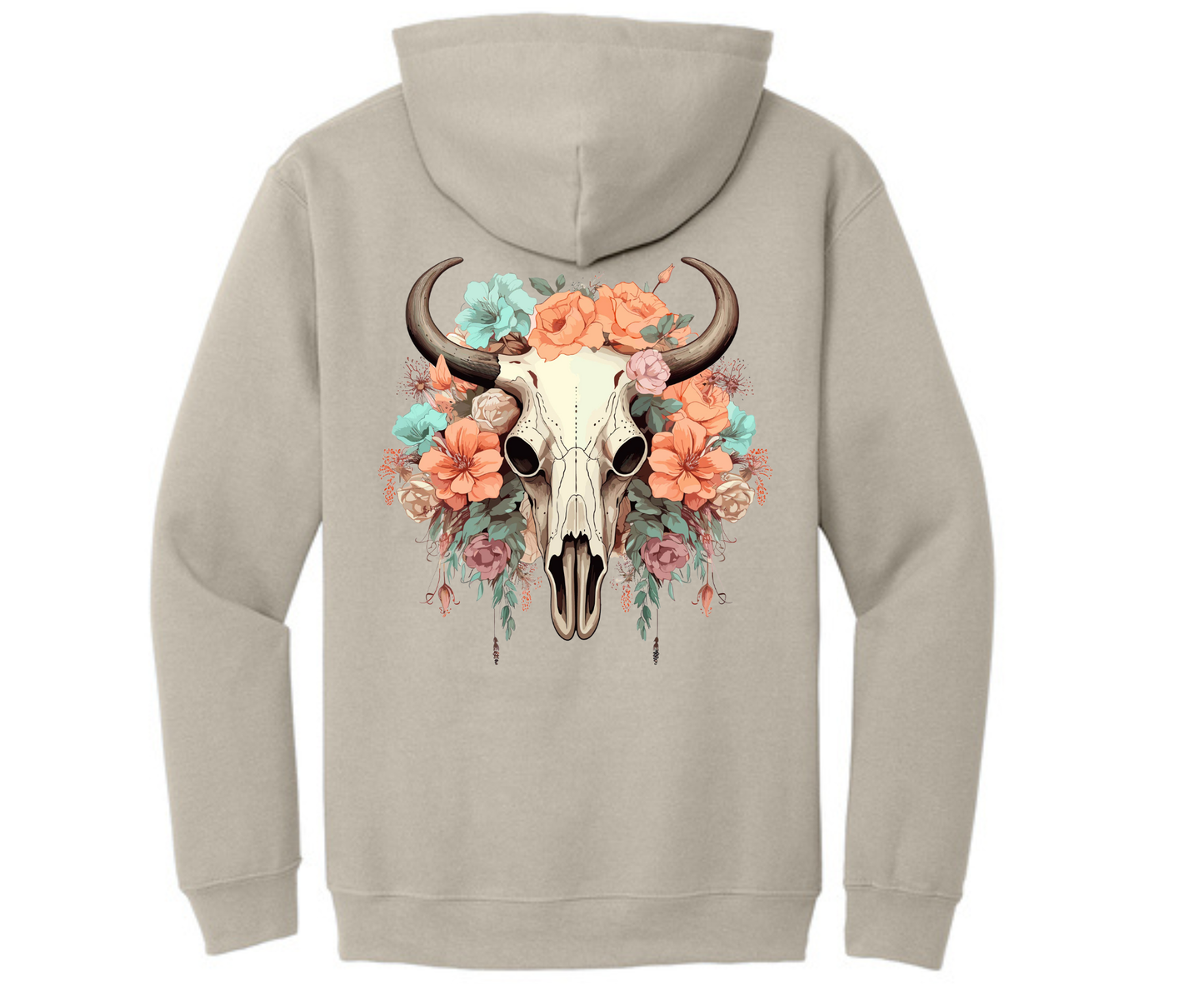 Sunkissed Bloom Skull Hoodie