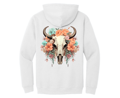 Sunkissed Bloom Skull Hoodie