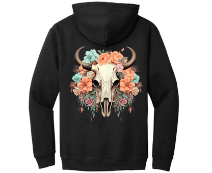 Sunkissed Bloom Skull Hoodie