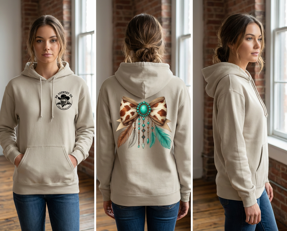 Cowhide Gemstones Hoodie