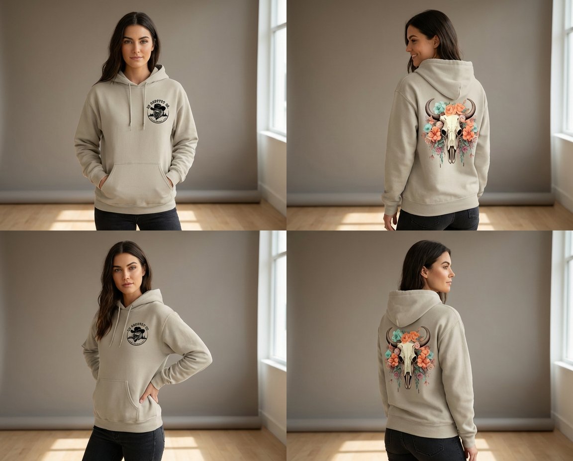 Sunkissed Bloom Skull Hoodie