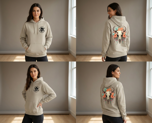 Sunkissed Bloom Skull Hoodie