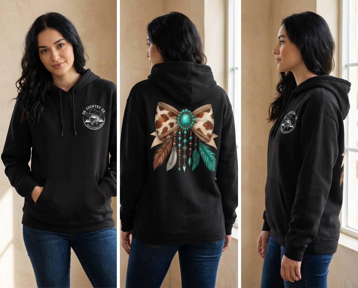 Cowhide Gemstones Hoodie