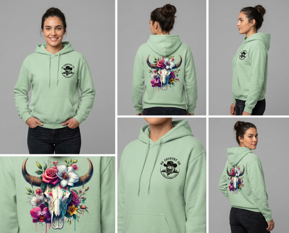 Sunkissed Bloom Skull Hoodie