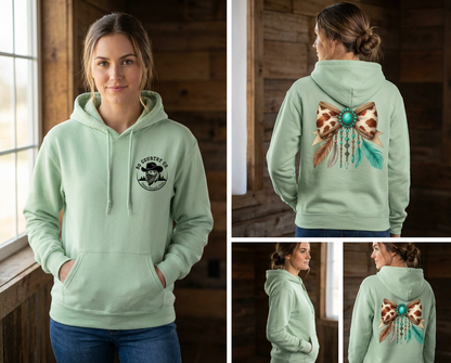 Cowhide Gemstones Hoodie