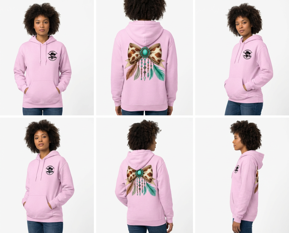 Cowhide Gemstones Hoodie