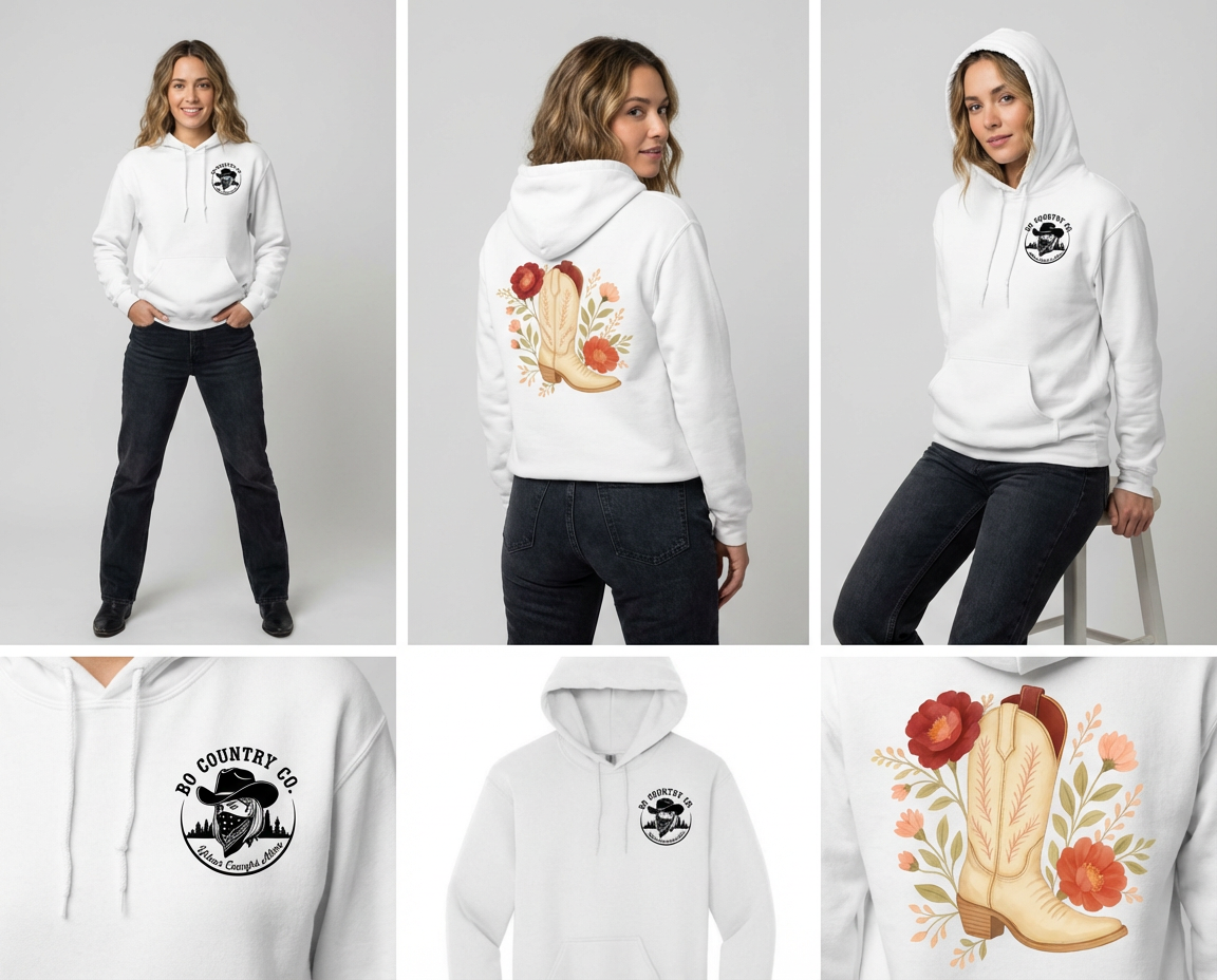 Cowgirl Boot Hoodie